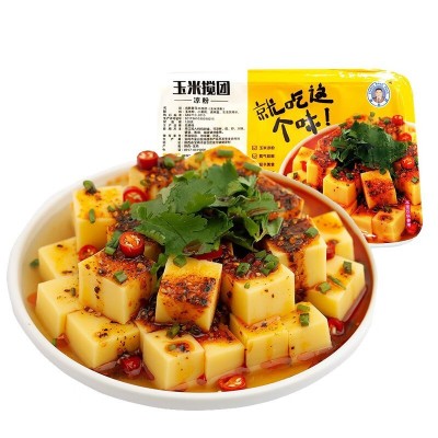 陕西特产玉米搅团方便速食开袋即食宝鸡风味小吃凉拌汤烩  2件图5