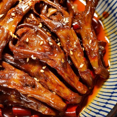 四川特产麻辣鸭舌卤味零食熟食小吃KTV一件代发微商供货  2袋图3
