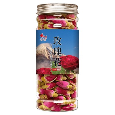 玫瑰花罐装50g 厂家批发平阴重瓣玫瑰花茶 玫瑰花干茶 一件代发 2罐图5