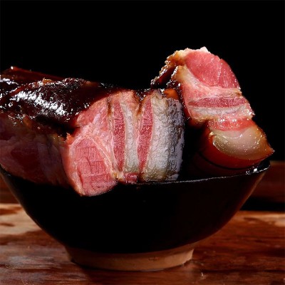 烟熏腊肉腊肉烟熏后腿腌腊肉重庆农家风味餐饮批发  2袋图2