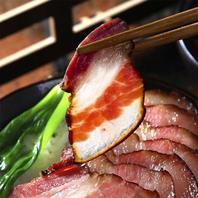 烟熏腊肉腊肉烟熏后腿腌腊肉重庆农家风味餐饮批发  2袋图4