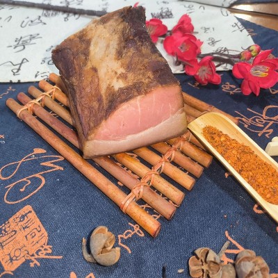 源头厂家直供烟熏后腿腊肉 农家风味腊肉腌腊肉二刀肉餐饮批发  2袋图4
