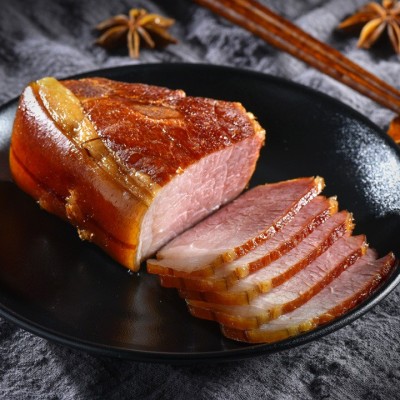 四川烟熏后腿腊肉农家自制川味柴火二刀后腿老腊肉贴牌代工定制  3袋图5