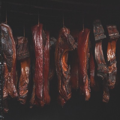 四川烟熏后腿腊肉30斤农家自制川味柴火二刀后腿老腊肉商用批发  2箱图4