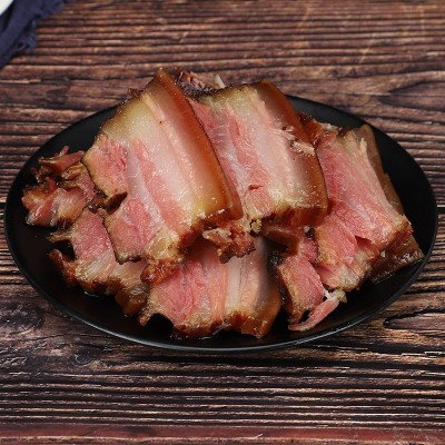 厂家直供中方五花腊肉前腿腊肉批发湖北味特产烟熏柴火腊味土猪肉  2件图2