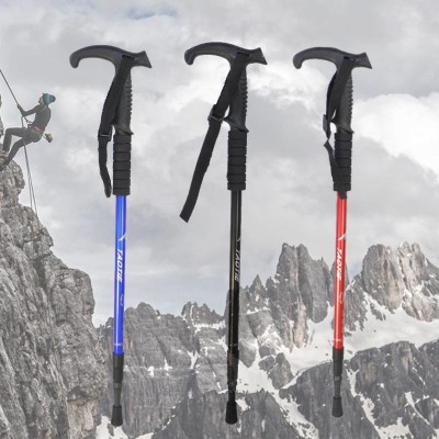 登山杖铝合金户外运动直柄T柄伸缩减震批发厂家直销一件代发  10根图3