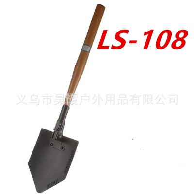 多功能折叠铲 折叠锹 工兵铲 工兵锹 木柄铲LS-108  30件图2