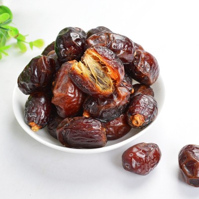 一件代发椰枣自然吊干蜜枣香甜软糯阿联酋迪拜黑椰枣伊拉克黄椰枣2袋图4