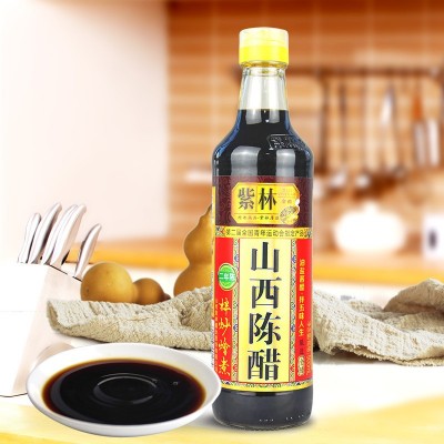 紫林4度山西陈醋拌炒烩煮500ml单瓶家用产地清徐2瓶图2
