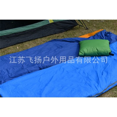 超轻尼龙睡袋仿丝棉睡袋单人睡袋轻薄拼接睡袋户外睡袋春秋款睡袋  2件图4
