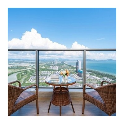 俯瞰碧海两室一厅海景套房（阳台侧海+洗衣机+厨房）图1