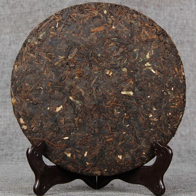 批发 糯米香饼茶普洱茶 云南熟茶糯香普洱茶357克  2饼图2