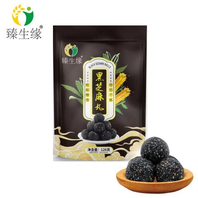 黑芝麻丸 休闲零食 加工 即食黑芝麻丸500kg图5