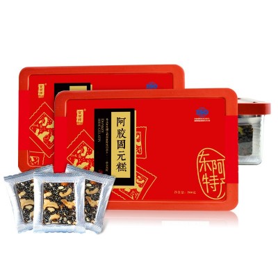 东阿原产即食阿胶糕块片阿胶固元糕女士阿娇500g批发阿胶膏2盒图2