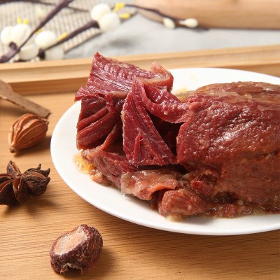 山东阿胶驴肉批发200克网红袋装五香酱驴肉东阿驴肉熟食2袋图3