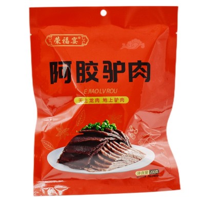 山东阿胶驴肉批发200克网红袋装五香酱驴肉东阿驴肉熟食2袋图5