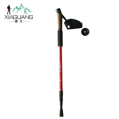 外贸尾单库存登山杖铝合金软木手把三节内锁手杖健走杖徒步厂家  20根图3