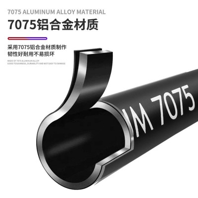 外贸德国原单库存5节登山杖铝合金7075折叠软木迷彩伸缩手杖拐棍  2根图2