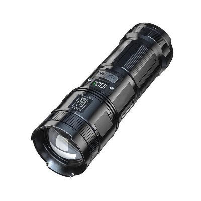抖音爆款白激光远射手电筒户外USB充电多功能变焦P90大功率探照灯  2盒图5