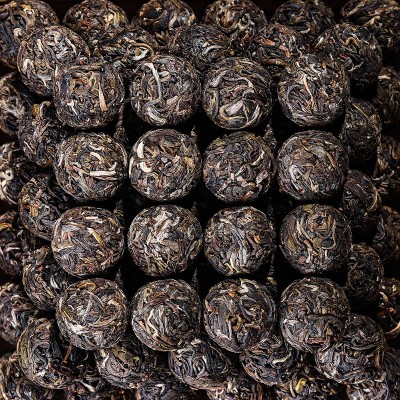 【特价】云南西双版纳 那卡生茶龙珠 普洱茶勐海泉海茶厂茶叶批发20斤图4