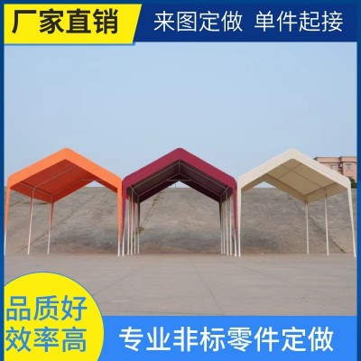 热卖户外网红帐篷车棚停车棚家用遮阳棚挡雨棚防雨露营四角帐蓬2套图3
