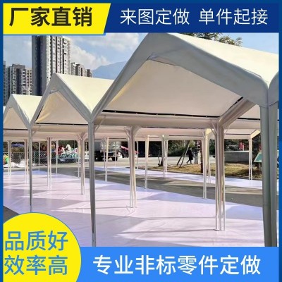 热卖户外网红帐篷车棚停车棚家用遮阳棚挡雨棚防雨露营四角帐蓬2套图2