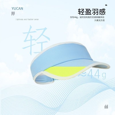 语灿吸汗透气城市跑步帽轻盈速干遮阳防晒帽户外撞色拼接空顶帽  20个图2