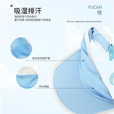 语灿吸汗透气城市跑步帽轻盈速干遮阳防晒帽户外撞色拼接空顶帽  20个图3