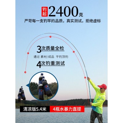 中逵大鲨鱼三代台钓鱼竿手杆超轻超硬28调鲫鲤轻量小综合鱼杆手杆2件图5