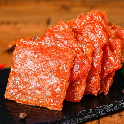 厂家潮汕猪肉干袋装猪肉片独立包装特产零食炭烤猪肉脯158g一袋6袋图2