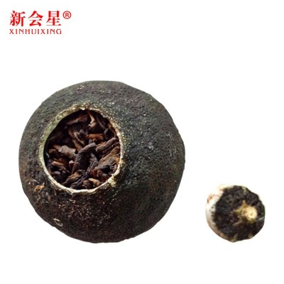 新会小青柑普洱茶拿样品区 新会茶乡天马梅江陈皮柑橘普茶厂批发5件图5