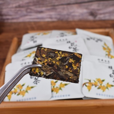 2016年福鼎寿眉桂花白茶饼干茶独立包装散装厂家批发500g  2斤图2