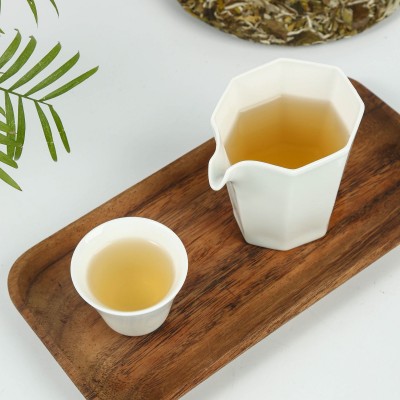 福鼎白茶 2020年高山日晒白牡丹 茶饼 花香300g散装花茶厂家批发  2个图4