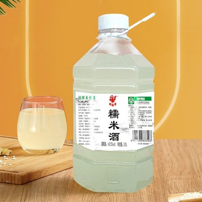 米酒传统酿造纯月子米酒桶装糯米酒甜酒产后哺乳黄酒客家水酒5公升图3