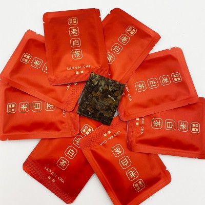 中秋节茶礼品2016年福鼎白茶枣香茶叶礼盒装小方片饼干白茶批发  2盒图3
