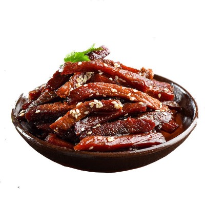 老四川麻辣牛肉干卤味零食即食五香牛肉干批发代发酱牛肉休闲零食2袋图4