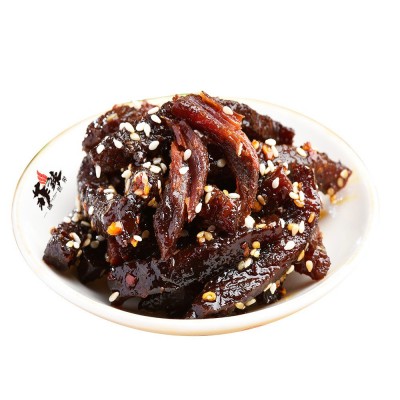老四川麻辣牛肉干卤味零食即食五香牛肉干批发代发酱牛肉休闲零食2袋图5