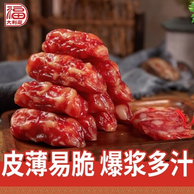 得福大利是福腊味广式腊肠香肠广东特产广味批发东莞肠脆皮 肠400g 2包图4