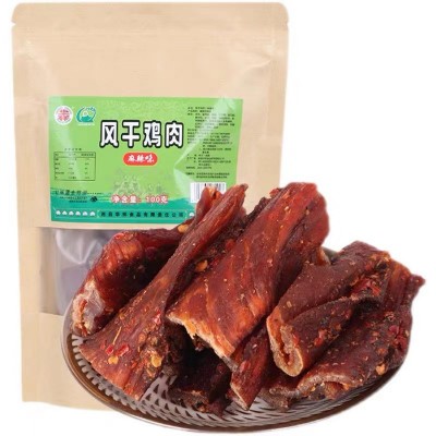 厂家批发风干鸡肉干华祥鸡胸肉手撕鸡肉干肉条零食袋装罐装 2袋图5
