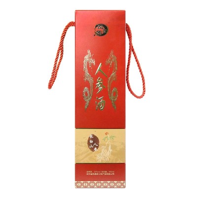 500ml*4瓶整箱 带质检报告人参酒长白山纯高粱酒42度养生酒正品1箱图2