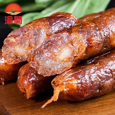 源头厂家直供风干麻辣香肠烟熏香肠重庆四川风味餐饮批发微商腊肠  2件图3