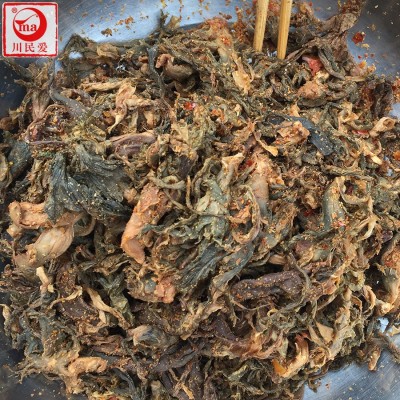 川民爱农家自制老盐菜老坛腌制下饭菜配粥散装批发食品餐饮供货  2袋图3