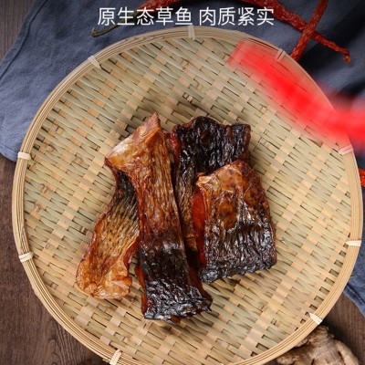 腊鱼烟熏湖南腊柴火风吹草鱼干鱼肉块腊鱼腊肉腊味鱼干货餐饮食材2包图2