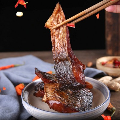 腊鱼烟熏湖南腊柴火风吹草鱼干鱼肉块腊鱼腊肉腊味鱼干货餐饮食材2包图3