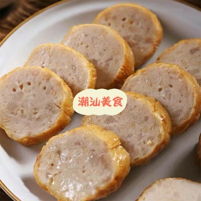 广章猪肉卷餐饮猪脚饭腐皮 潮汕美食冷冻食材卷章手工猪肉饼批发  2袋图4