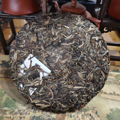 云南普洱茶源头厂家批发临沧正气塘老树纯料紧压357克普洱生茶饼  2包图3