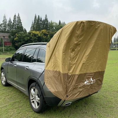 户外自驾游烧烤野营汽车旅行帐篷遮阳防雨后备箱车尾延伸 帐篷2顶图5