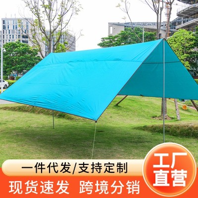 户外帐篷天幕 3-4人防雨露营凉篷旅游帐篷 超大凉蓬厂家供应2顶图3