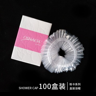 一次性浴帽 宾馆酒店洗澡用品成人防水防油烟女款头套染发焗油帽100件图5
