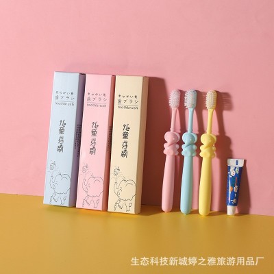 日用百货酒店牙科LOGO可印字6岁以上儿童牙刷软毛独立装现货批发50支图3